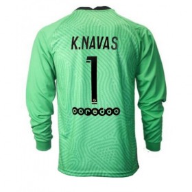 Jalkapallo Pelipaidat Paris Saint-Germain PSG Keylor Navas 1 Maalivahti 3 Paita 2020-2021 Pitkähihainen